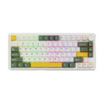 80Keys Wired+2.4G+Bluetooth 3modes RGB Lighting Mechanical Gaming Keyboard With Knob Hot-swappable - Image 2