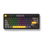 80Keys Wired+2.4G+Bluetooth 3modes RGB Lighting Mechanical Gaming Keyboard With Knob Hot-swappable - Image 7