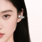 Open ear wireless earphones Diamond studded butterfly design fashion trends tws earbuds - Image 2