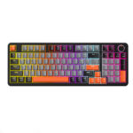 98keys PBT keycaps ergonomic design RGB lighting gaming keyboard