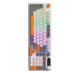 98keys PBT keycaps ergonomic design RGB lighting gaming keyboard - Image 4