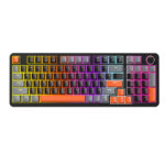 98keys PBT keycaps ergonomic design RGB lighting gaming keyboard - Image 2