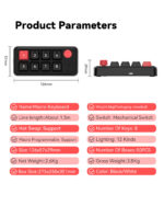 8keys wired macrop programmable hot-swap mechanical game keyboard with rgb light - Image 10