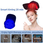 LED light baseball cap 660nm 850nm red light therapy anti-hair loss treatment hat - Image 3