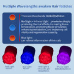 LED light baseball cap 660nm 850nm red light therapy anti-hair loss treatment hat - Image 4