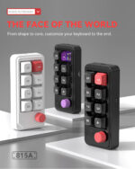 8keys wired macrop programmable hot-swap mechanical game keyboard with rgb light - Image 5