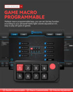 8keys wired macrop programmable hot-swap mechanical game keyboard with rgb light - Image 9