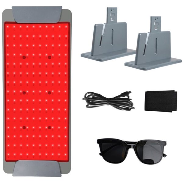 Led Infrared beauty lamp for skin care, home red and blue light care, floor extended therapy, large row lamp