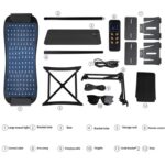 Led Infrared beauty lamp for skin care, home red and blue light care, floor extended therapy, large row lamp - Image 4