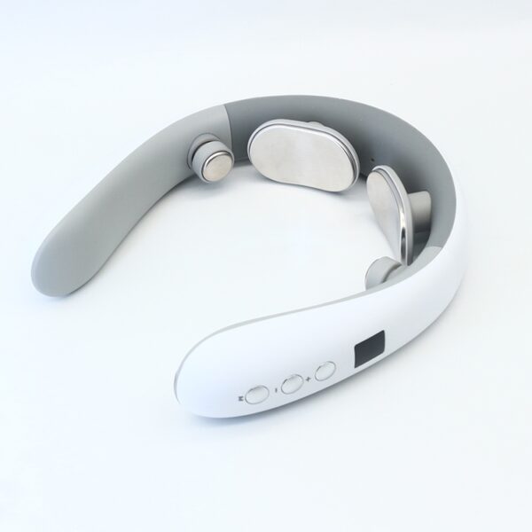 Remote control smart electronic cenvical TENS massage device muscle relax heat kneading