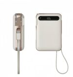 3C Mini Power Bank 10000mAh Fast Charger With 4cable Mobile Phone External Battery Charger