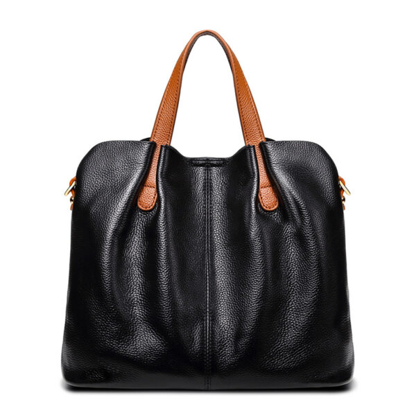 Fashion soft leather bag set big capacity tote bag real cowhide leather female handbag
