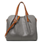 Fashion soft leather bag set big capacity tote bag real cowhide leather female handbag - Image 4