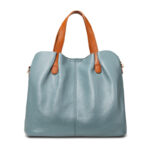 Fashion soft leather bag set big capacity tote bag real cowhide leather female handbag - Image 3