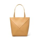 Women handbag puzzle fold top grain leather unique style large capacity single shoulder tote bag - Image 8