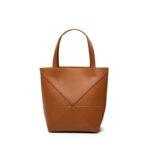 Women handbag puzzle fold top grain leather unique style large capacity single shoulder tote bag - Image 4