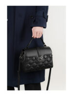 First layer cowhide women's handbag new luxury genuine leather Diamond lattice pattern - Image 2