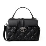 First layer cowhide women's handbag new luxury genuine leather Diamond lattice pattern