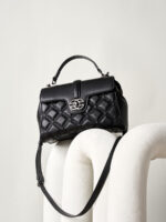 First layer cowhide women's handbag new luxury genuine leather Diamond lattice pattern - Image 7