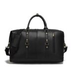 High quality waterproof PU leather travel luggage weekender bag gym sports tote bag - Image 3