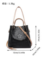 New High-end Large Capacity Tote Bag With Fashionable Embossed Commuting Bag - Image 9