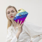 Luxury British Rainbow Bag With Contrasting Color Splicing Chain Crossbody Bag - Image 5