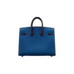 New Color Blocked Small House Bag, Cowhide Platinum Bag - Image 4