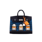 New Color Blocked Small House Bag, Cowhide Platinum Bag