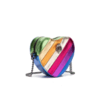 Heart Shape Luxury British Rainbow Bag With Contrasting Color Splicing Chain Crossbody Bag - Image 6
