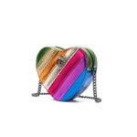 Heart Shape Luxury British Rainbow Bag With Contrasting Color Splicing Chain Crossbody Bag - Image 7