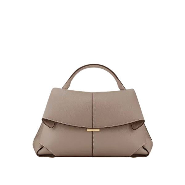 French Polene niche genuine leather high-end feel crossbody smile bag