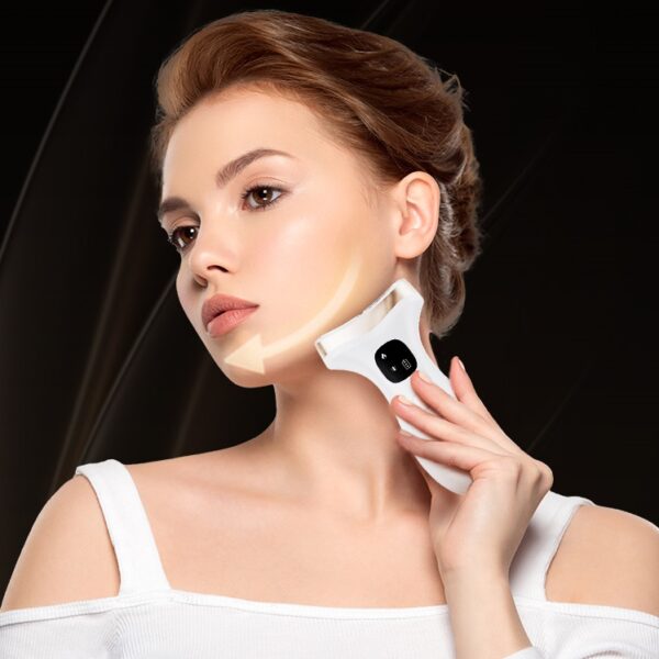 Warm and cold lifting massage neck beauty device